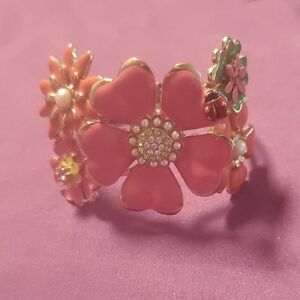 Pink Floral Bracelet